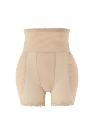 Elmpaly Siyah L Yüksek Bel Şekillendirici Şort Kadın Kalça Destekli İç Çamaşırı Siyah