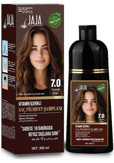 Jaja Vitamin İçerikli Saç Pigment Şampuanı Unisex 300 Ml 7.0 Kumral Tüm Saçlar