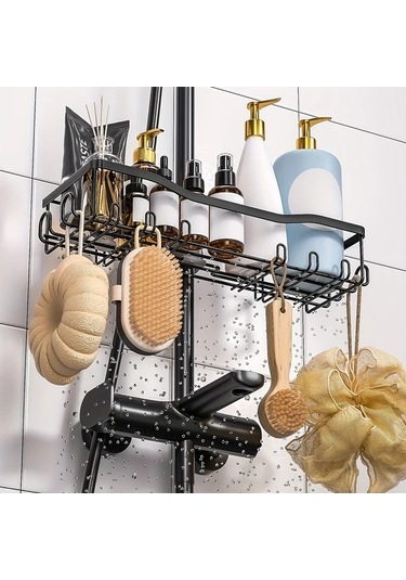 Xuweiwei 1 Adet Gümüş Banyo Rafı, Duvara Monte Askılı Yüzer Raf, Duş Rafı Aksesuarı Gümüş