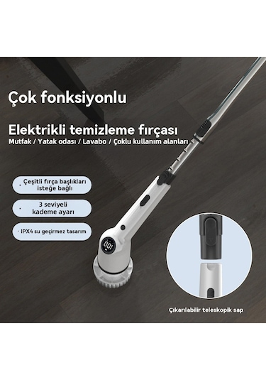 Mioji CB360 Kablosuz 3600mah Şarjlı Temizlik Fırçası