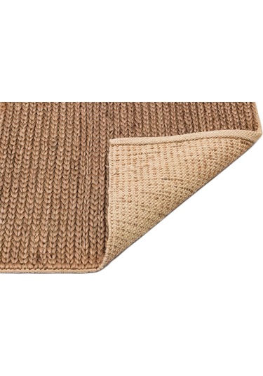Eko Halı Chotı Chotı Brown-4 El Dokuma Naturel Jüt Hasır Halı - 80X150