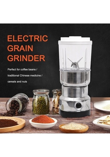 Ankatek Paslanmaz Çelik Kahve & Baharat Değirmen - 300w Güçlü Ev Tipi Makine, Şeffaf Küçük Boyutlu Şeffaf Şeffaf