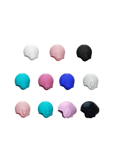 Trendooze Wave Su Geçirmez Düz Renk Kulak Koruyucu Silikon Yüzme Bonesi, Renk: Uzun Saç Pembe Mor Vy Pembe