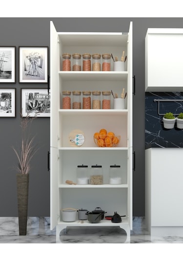 % 100 Mdf Lam Beyaz 4 Kapaklı Kapak Beyaz Gövde Çok Amaçlı Dolap % 100 Mdf Lam Beyaz 4 Kapaklı Kapak Beyaz Gövde Çok Amaçlı Dolap