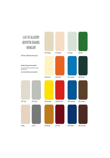 Casati Lüx Sentetik Parlak Boya 0,75 Litre Beyaz Tüm Renkler Mevc