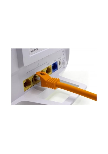 Irenis CAT7 Kablo S/FTP LSZH Ethernet Network Lan Ağ Kablosu 1 M-Turuncu
