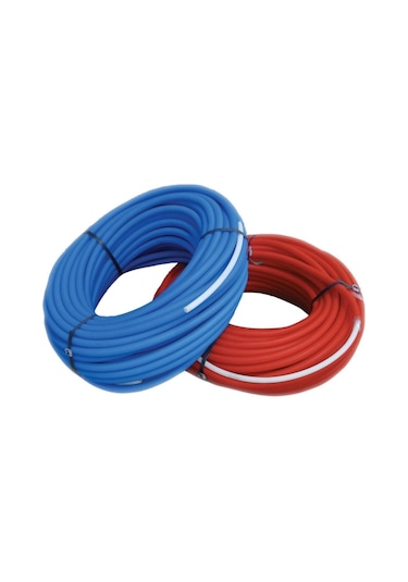 Pex-b 16 2 Kılıflı Oksijen Bariyersiz Mobil Ve Yerden Isıtma Borusu 100 Metre Mavi 72m