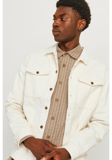 Jack & Jones Cepli Erkek Gömlek Ekru