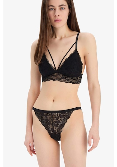 DeFacto Dantelli Kaplı Pedli Bralet-Fall in Love R6569AZ25SPBK27 DeFacto Dantelli Kaplı Pedli Bralet-Fall in Love R6569AZ25SPBK27