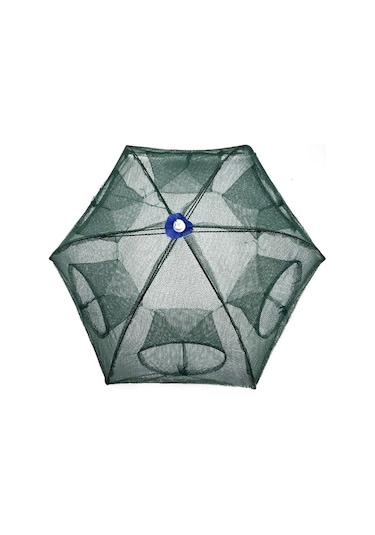 Balık Yengeç Tuzağı 6 Girişli Katlanır