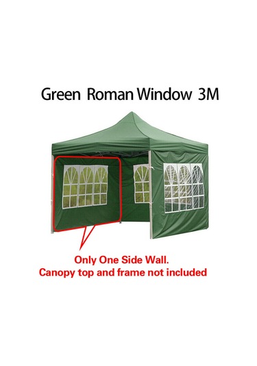 Suntek 1x Gazebos Çadır 3x2m Kamp Açık Gölgelik Mesh Yan Yeşil