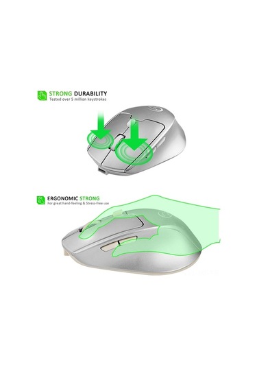 Novahub Kablosuz 2.4g+bt4.0 Çift Modlu 2400dpi Oyun Faresi - Şarj Edilebilir 001