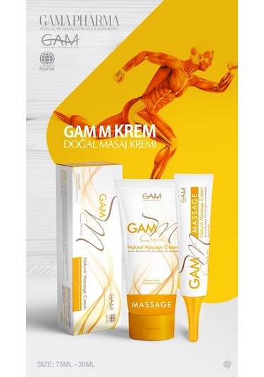 Gam M Boyun Sırt ve Omuz Tutulmalarını Krem 75 ML