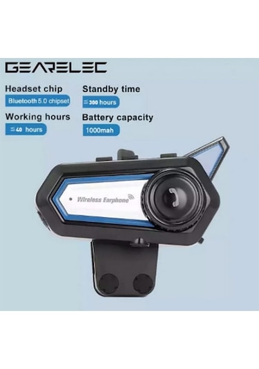 Trendooze Su Motosiklet Kulaklık Kask Kablosuz Interkom İçin Geçirmez Bt31 Bluetooth 5.0 Fa