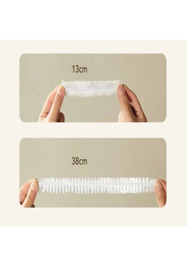 Kangvka Yemek Muhafaza Filmi, 35cm X 20cm, 300 Adet, Pet-g Plastik, Güvenli Saklama Sarı, Beyaz