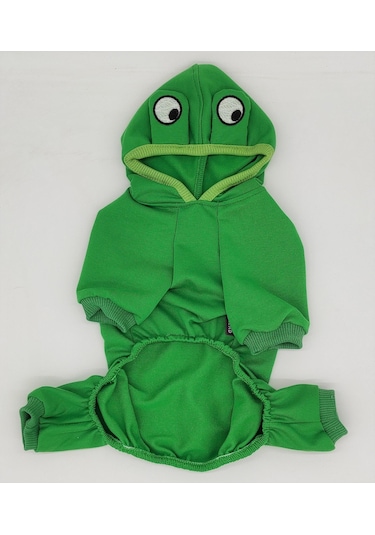 Pettrend Frog Kedi Köpek Tulumu Kedi Köpek Kıyafeti