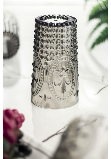 Akrilik Füme Tekli Uzun Bardak & Su Meşrubat Bardağı 750 Ml Büyük Boy & Cam Değildir