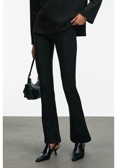 Grımelange Lysavıne Kadın Esnek Kumaşlı Slim Fit Siyah Pantolon siyah