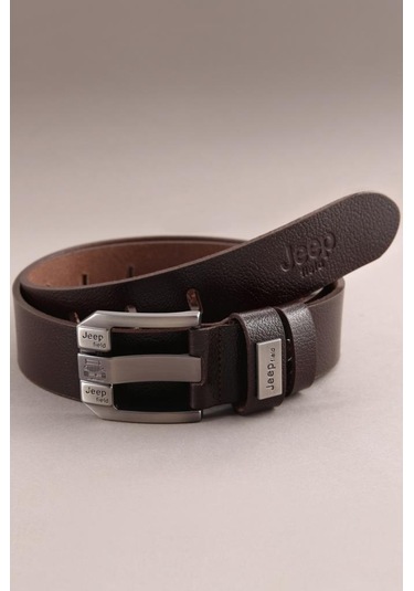 Hakiki Deri Kahve Metal Tokalı Erkek Kemer Kahverengi