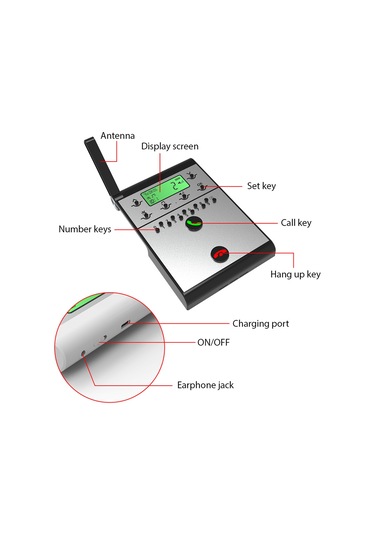 Kablosuz İnterkom Sistemi Akıllı Dijital Sesli Arama Hs6964b-2