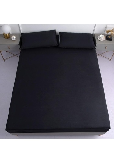 Novahub Laçivert Su Geçirmez Çarşaf, Ev Yatak Örtüsü, Yaz İlkbahar Kış, Elastik Kapaklı, 160x200cm Lacivert