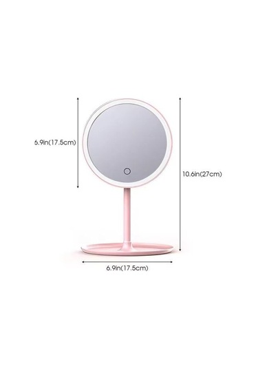 Led Işıklı Dokunmatik Makyaj Aynası 3 Kademeli Işık Ayarlı