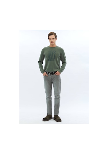 Vizon Slim Fit Denim Pamuk Karışımlı Pantolon 4287244 Vizon