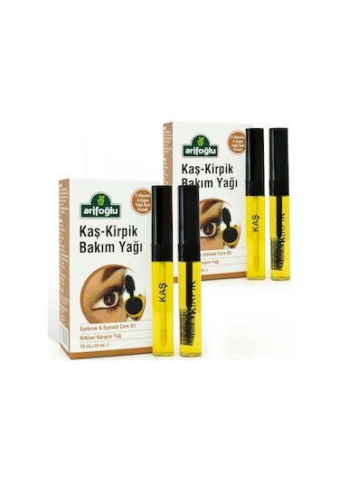 Arifoğlu Kaş Kirpik Bakım Yağı 10 Ml + 10 Ml 2 Li Set