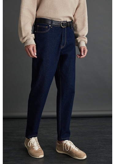 AZURHA  Erkek Denim Koyu Mavi Pantolon