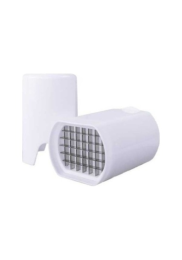 Ankatek Ev Mutfak Aleti Patates Dilimleme Makinesi Beyaz - Paslanmaz Çelik - Kısa Ve Hızlı Kullanım Beyaz Beyaz