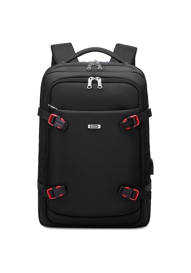Wiersoon W50306 Genişletilebilir 42l Seyahat Laptop Sırt Çantası Siyah