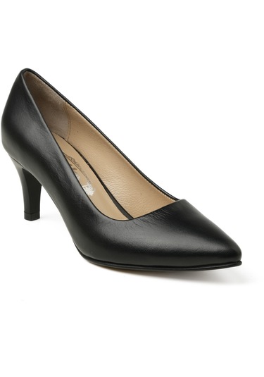 Topuklu/ Stiletto Kadın Rc-4005 Deriden Siyah Siyah