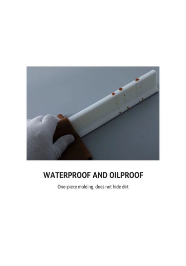 Hombey Silikon Banyo Su Engelleme Şeridi, Otomatik Yapışkan, Su Geçirmez, Duş Ve Lavabo İçin, 200 Cm Beyaz Gri