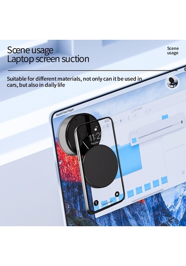 Aımıte X10q Vakum Adsorpsiyonlu Araba Gösterge Paneli Orta Konsol Navigasyon Montaj Braketi Gümüş