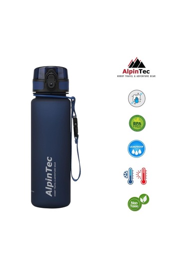 Alpintec Lacivert 23 Cm 500 Ml Tritan Su Matarası Diğer