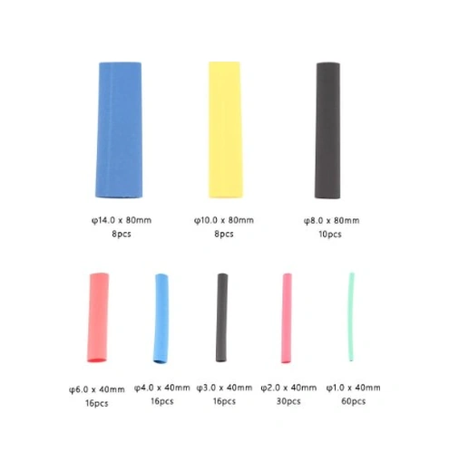 164 Parça Set Isıyla Daralan Makaron Kablo Koruyucu Kılıf 4741