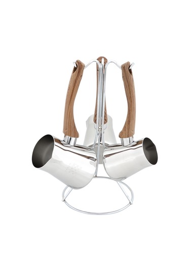 Serenk Definition Standlı 4  Parça Çelik Cezve Seti