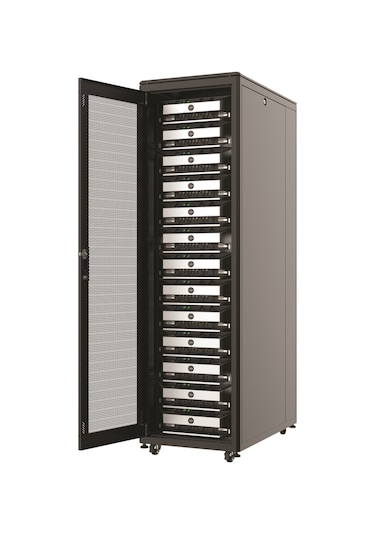 Ager Vega AG-VB36U8080S1 36U 800 x 800 MM Dikili Tip Siyah Kabinet