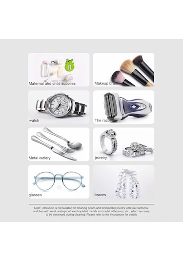 Konesam 5w Usb 45khz Ultrasonik Temizleyici - Kuyumculuk, Gözlük, Makyaj Fırçaları İçin Ev Ve Ofis Elektrikli Temizleyici