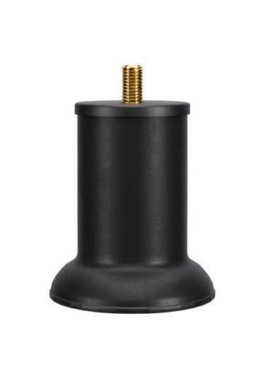 Baza Ayağı 8 Cm 3/8 Vidalı Tekli Metal Siyah Yatak Mobilya Ayağı Kalın Vida Siyah 3/8 8 Cm