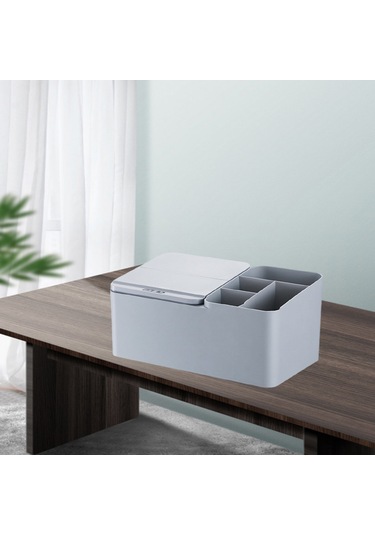 Suntek Çok Fonksiyonlu Akıllı İndüksiyon Saklama Kutusu Ofis Gri + Usb