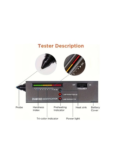 Boatshop1 Diamond Tester Sertlik Olcer Kalem Drill Pen Pilli Mucevher Kristal Tas Teshis Arac