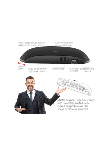 Pazly Araba İçin Yeni Obd Kilometre Head-up Display B2 Çok Fonksiyonlu K20441