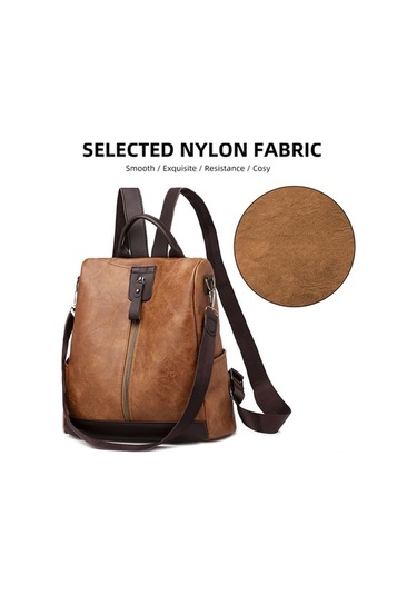 Dancemonkey Moda Kadın Sırt Çantası - 3 Cepli, Hırsıza Dayanıklı, Su Geçirmez Pu Malzeme Çok Renkli Çok Renkli