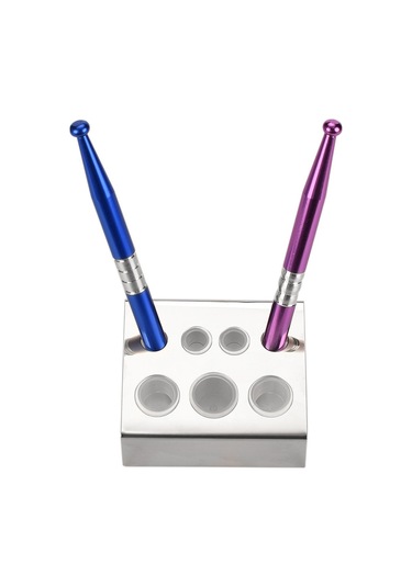 Samdoo Stainless Steel Dövme Mühür Tutucusu - 7 Delikli 1 Büyük, 2 Orta, 4 Küçük - Dayanıklı Ve Temizlenmesi Kolay Dövme Aleti