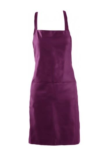 Mor Aşınma Önleyici Cepli Önlük Mutfak Pişirme Önlüğü Kalınlaşmak Kolsuz Önlük