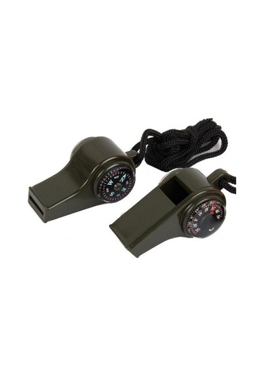 Nikula Çok Fonksiyonlu Askeri Pusula Düdük-Pusula-Termometre