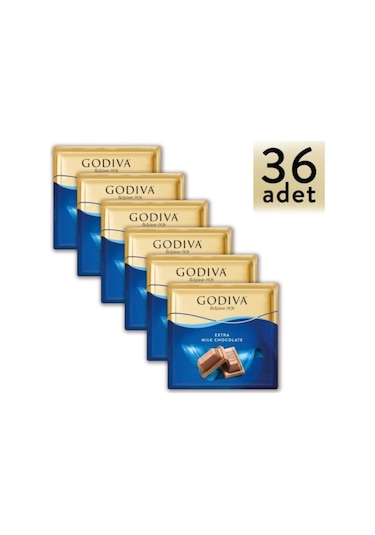 Godiva Bol Sütlü Kare Çikolata 36 x 60 G