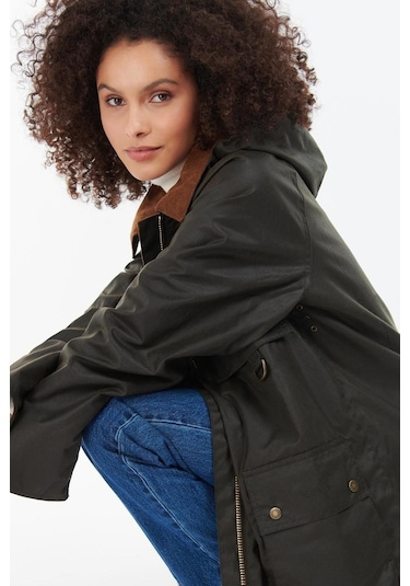 Barbour Highclere Yağlı Ceket Ol71 Olive Yeşil