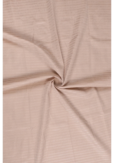 Çizgili Süngerli Kadife Kumaş Kaymaz Çekyat Koltuk Örtüsü 170x210 Vizon Vizon